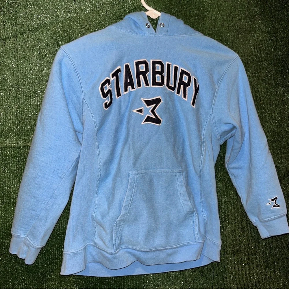 vintage Y2K Stephon Marbury Starbury Blue Hoodie YOUTH L NBA China Timberwolves